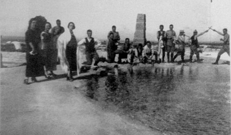 1925 circa, il Bullicame "libero" da ogni impedimento (Archivio Mauro Galeotti)