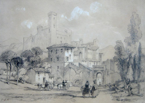 Bolsena in un disegno del 1840