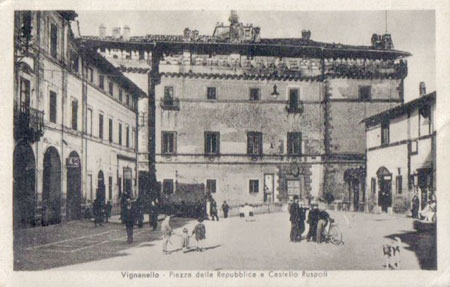 Vignanello Piazza della Repubblica anni '40 (Archivio Mauro Galeotti)