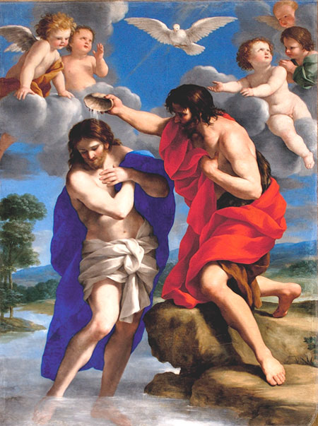 Battesimo di Cristo, di Giovan Francesco Romanelli, viterbese