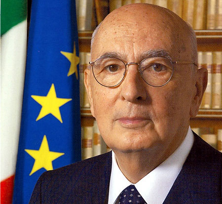 Il presidente della Repubblica, Giorgio Napolitano
