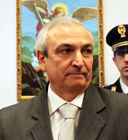 Il questore di Viterbo, Gianfranco Urti