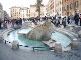 Piazza di Spagna e la Barcaccia