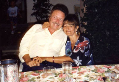 Alfredo Cattabiani e la moglie Fuentes